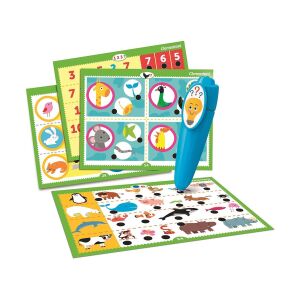 Clementoni Interaktiver Stift mit Tierquizkarten für frühes Lernen - Schaukelpferde, Schaukeltiere und Entwicklungsspiele für Kinder im Kindergartenalter
