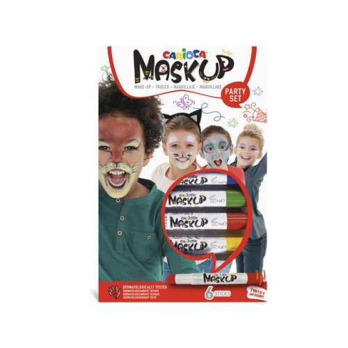 Carioca Maskup Party szett arcfesték, 6 szín, bőrgyógyászatilag tesztelt