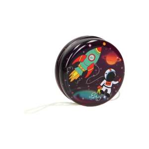 Space themed metal yo-yo with astronaut and rocket design - Nonbrand Creative Toy