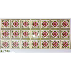 Original Deals Dekoratív matrica készlet, 21 db-os, csempéhez vagy falhoz, Mandala, Többszínű, 7,5 cm 78997761 