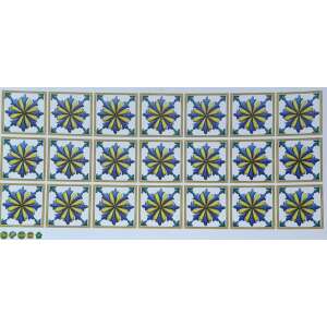 Original Deals Dekoratív matrica készlet, 21 db-os, csempére vagy falra, többszínű mandala, 7,5 cm 78997764 