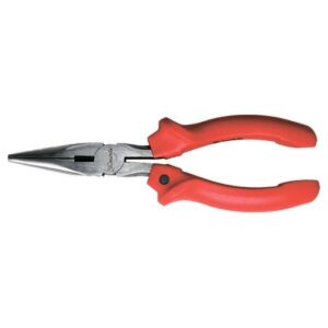 MTX 200mm Kúpos Hosszú Csőrű Fogó piros nyéllel - Mtx