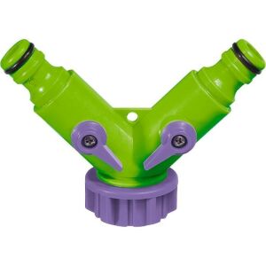 PALISAD 3/4" elosztó- útválasztó 2 csatornás állítható Y-elág locsolórendszerekhez 124018055 - Csatlakozó és kiegészítő