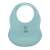 Baveta silicon Nattou pentru bebeluși albastru deschis