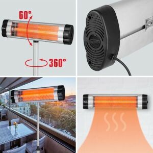 MTX IQH-2000 Infravörös Kvarc Fűtőpanel - 2000W, 35m² 124021388 - Mtx