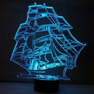 3D LED lámpa - Árbócos hajó 79005690 