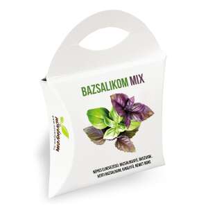 Bazsalikom Mix fűszermagok díszdobozban, tökéletes a saját friss bazsalikom termesztéséhez - Fűszermag