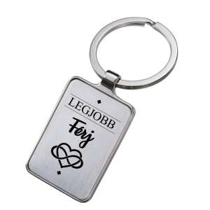 Gravírozott kulcstartó a legjobb férjnek, fém kulcstartó felirattal, ajándék férjnek - Ajándék kulcstartó