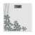 Tefal Premiss digital bathroom scale with floral design, white