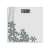 Tefal Premiss digital bathroom scale with floral design, white