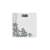 Tefal Premiss digital bathroom scale with floral design, white