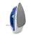 Tefal Virtuo FV1711 steam iron, white and blue, with Durilium soleplate, close-up of soleplate