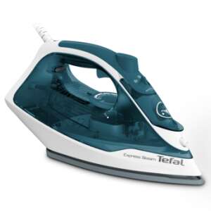 Călcător cu aburi Tefal FV2839E0 cu talpă ceramică, albastru și alb - Tefal Fiare de călcat