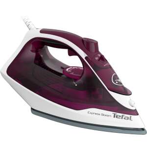 Călcător Tefal Express Steam FV2835E0, purpuriu și alb, talpă ceramică - Tefal