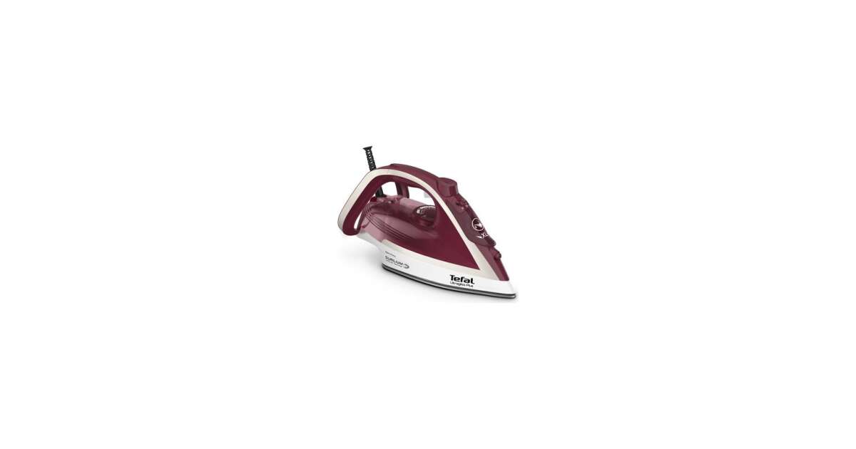 ▷ Tefal Ultimate Pure FV6810E0 ferro da stiro Ferro a vapore 2800 W Rosso,  Argento