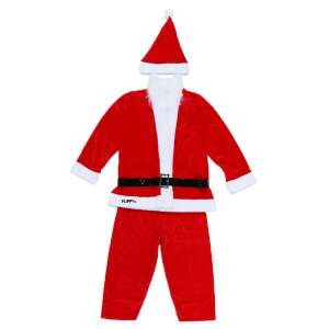 Costum de Moș Crăciun Flippy® pentru băieți, 7-9 ani, 5 piese, catifea, roșu și alb, pentru băieți - Flippy Costume de Moș Crăciun