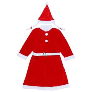 Flippy® Women's Christmas Costume, Adult, 3 Piece, Velvet, Red - Costume for Kid