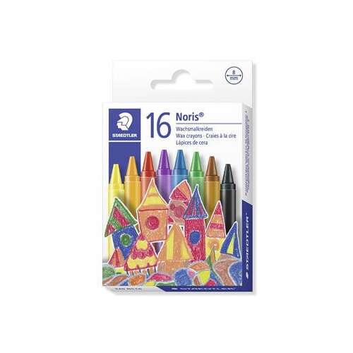 Creioane colorate, STAEDTLER "Noris 220", 16 culori diferite