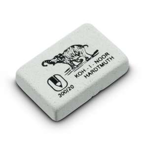 KOH-I-NOOR Hardtmuth Elefant 300/20 eraser, grey, rectangular, with elephant design - Office accessory