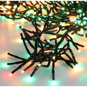 Șnur de 200 LED-uri pentru decor exterior-interior alimentat cu baterie, cu 8 moduri de iluminare, IP44, cu LED-uri roșu-verde-galben, 4 m 79079358 - Ghirlande luminoase