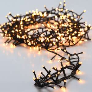 800 LED BOA șir lumini, rețea exterior-interior, cu 8 moduri de iluminare, alb cald, 16 m