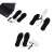 USB heated insoles for shoes, size 41-46, adjustable, black, with different power sources