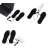 USB heated insoles for shoes, size 41-46, adjustable, black, with different power sources