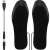 USB heated insoles for shoes, size 41-46, adjustable, black, with cable and adapter