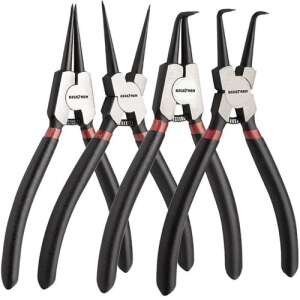 Bigstren snap ring pliers set of 4, for removing and installing snap rings - Pliers