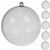 Close-up of Akril Karácsonyfadísz Gömb set, clear fillable Christmas ball ornaments