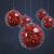 Ruhhy Clear Fillable Baubles with Red Flowers