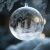 Ruhhy Clear Christmas Bauble with Winter Scene