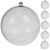 Clear acrylic Christmas ornament ball set