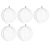 Akril Christmas tree ornament balls, 5 pack, DIY craft supplies