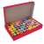 60 piece stamp set for kids with animal and smiley face designs in a box