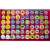 Kruzzel 60 piece stamp set for kids with animals and smiley faces