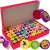 60 piece stamp set for kids with animal and smiley face designs in a box