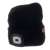 Fekete beanie sapka beépített LED fejlámpával, Trizand 22663