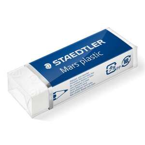 Staedtler Mars Plastic eraser, white, 65mm x 23mm x 13mm - Office accessory