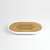 White soap dish with bamboo lid