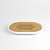 White soap dish with bamboo lid