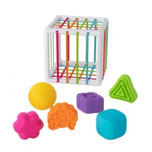 Flexible dice sorting game plug-in square