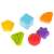 Colorful shape blocks for baby's shape sorting cube toy