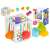 Shape sorting cube toy with colorful blocks and elastic bands, great for baby's development
