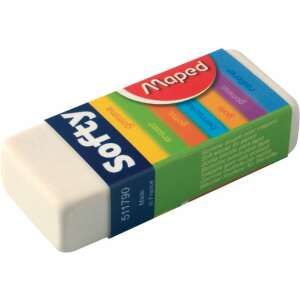 Maped Softy eraser, white, pencil eraser, paper wrapped - Eraser