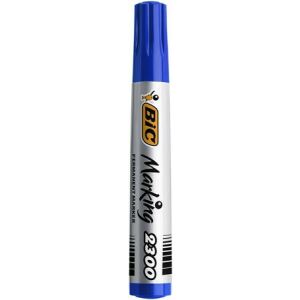 Plavi permanentni marker BIC ECO 2300, zakošeni vrh - Marker