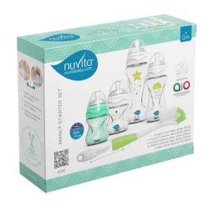 Nuvita cumisüveg szett + Mimic cumisüveg mosó kefe - Green - 10051 79123024 