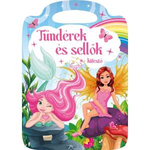 Tündérek és sellők - kifestő, a borító tündérekkel és sellőkkel - Gyermek & Ifjúsági könyv