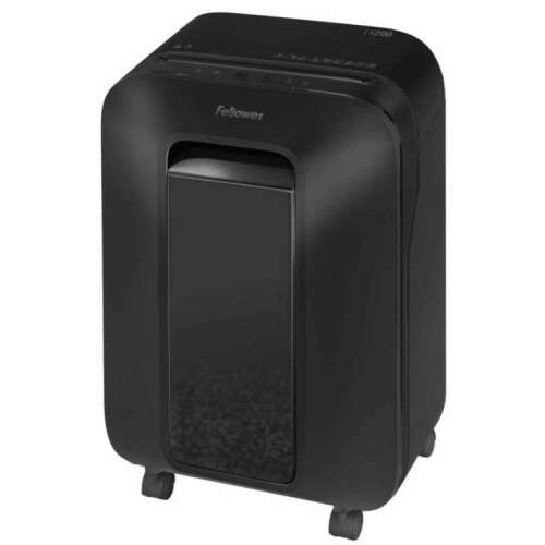 Fellowes Powershred LX200 iratmegsemmisítő, fekete, 12 lap kapacitás, 4x12 mm-es vágás