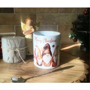 Karácsonyi bögre gnómokkal és Merry Christmas felirattal - Nonbrand Bögre